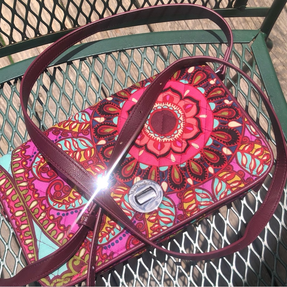 Vera Bradley Pink Floral Paisley Crossbody